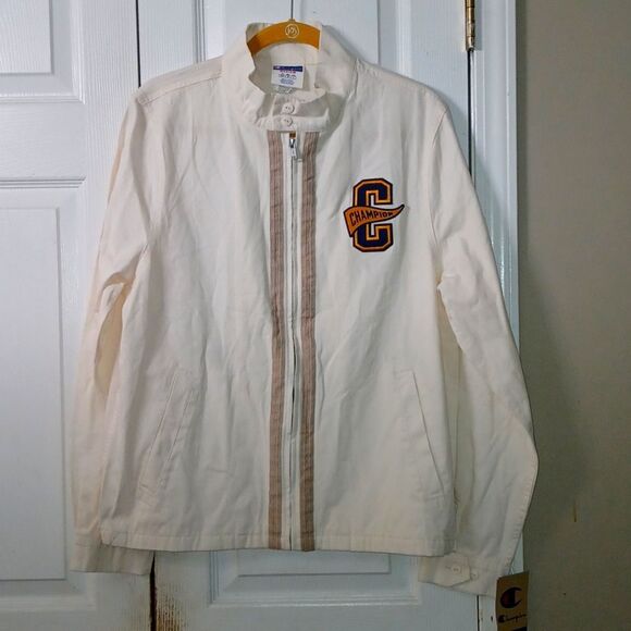 Urban Outfitters Champion Mens Collegiate Embroidered Jacket Shacket Medium NWT